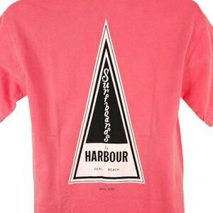 Harbour Surfboards T Shirt Mens Size Small Seal Beach California Surfing Surfer